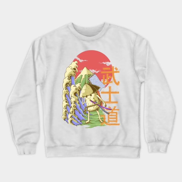 samurai-sushi Crewneck Sweatshirt by Amartwork